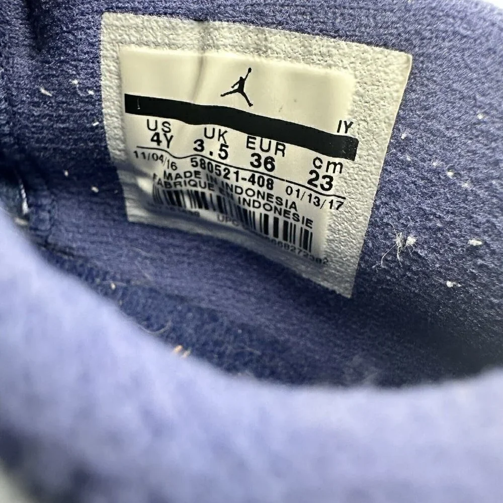 Nike Air Jordan 11 Retro Low Blue Moon Youth Shoes 580521-408 Size 4Y Women 6